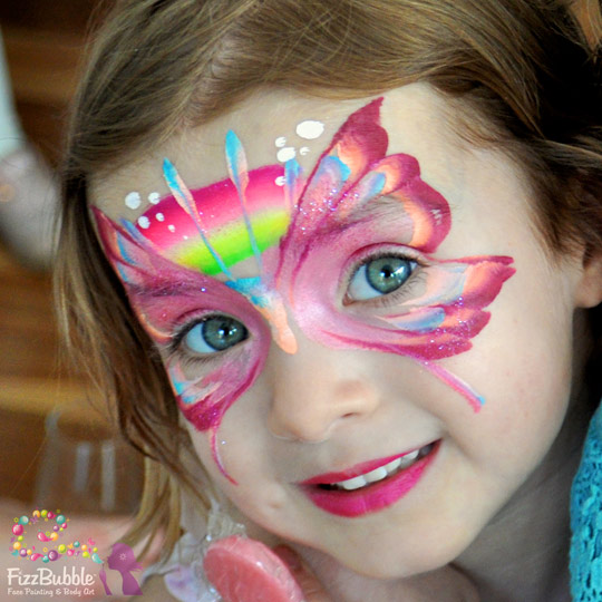 Butterfly-Pink-face-paint-1