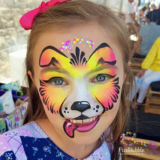 Dog-Sunset-face-paint-1