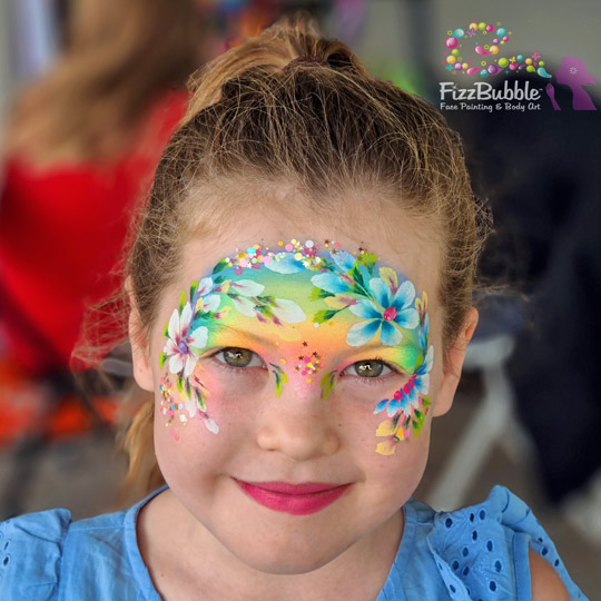 Flowers-Rainbow-face-paint-1