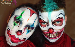 Halloween-Creepy-Clown-duo-face-paint-1