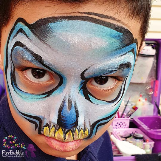 Skull-Blue-face-paint-1