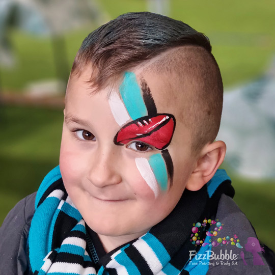 Sport-Football-Port-Adelaide-face-paint-1